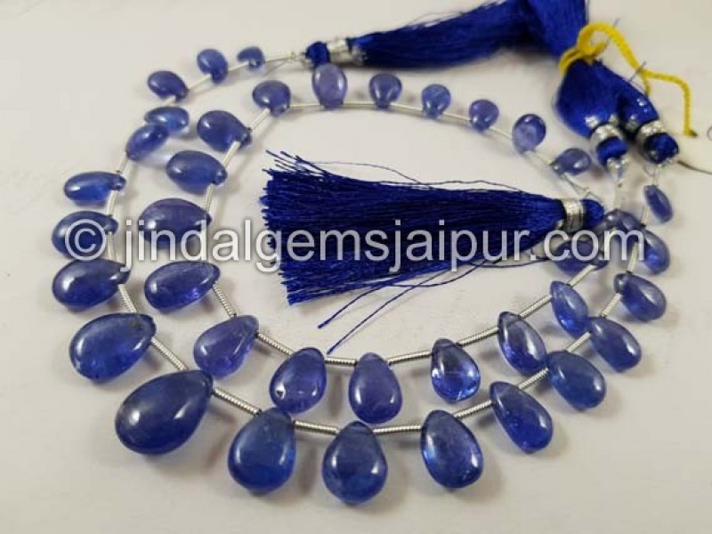 Tanzanite Smooth Pear Beads